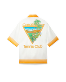 Palm Springs Icon Orange Silk Shirt