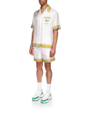 Afro Cubism Tennis Club Silk Shirt