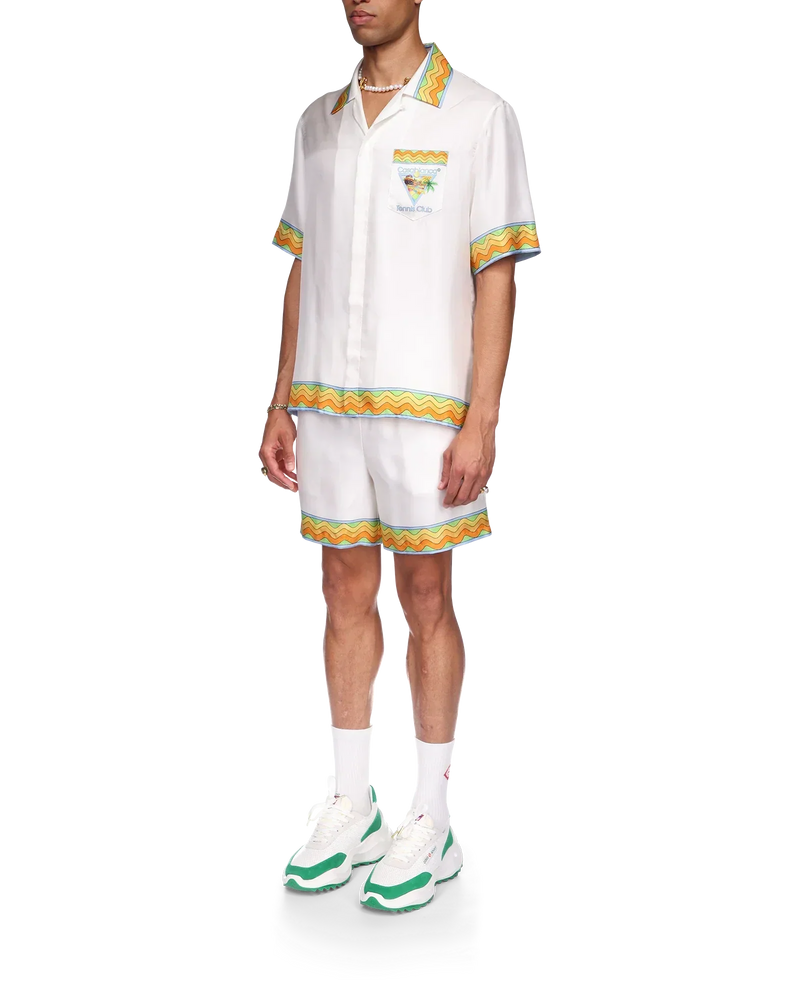 Afro Cubism Tennis Club Silk Shirt