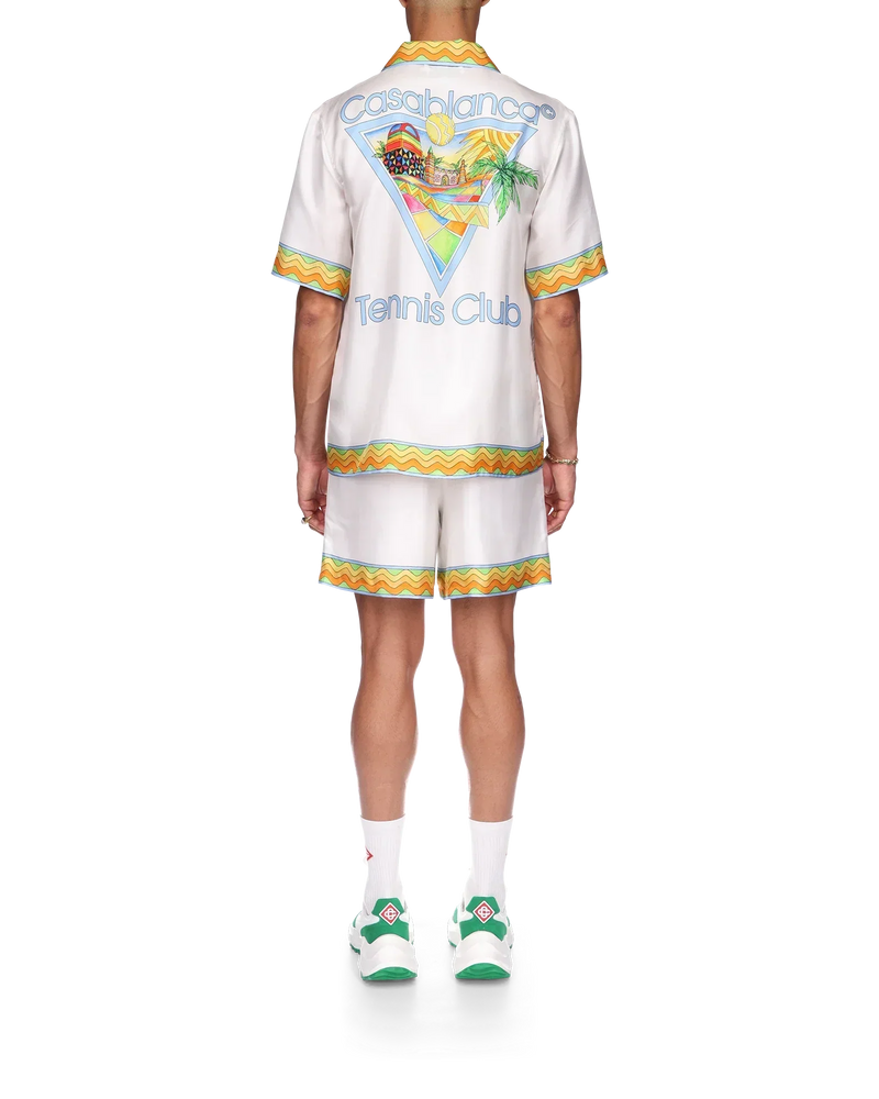 Afro Cubism Tennis Club Silk Shirt