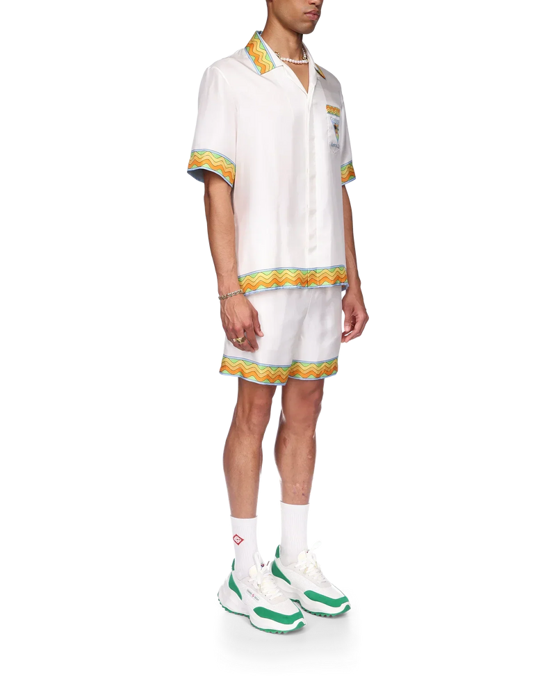 Afro Cubism Tennis Club Silk Shirt