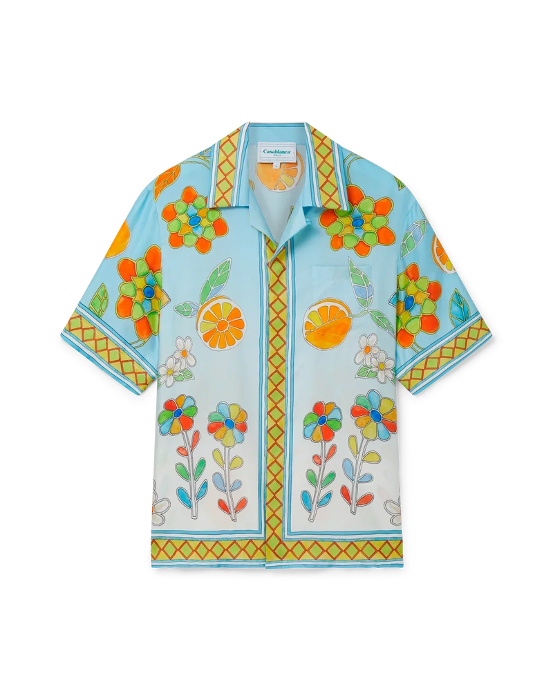 Yoruba Flowers Silk Shirt
