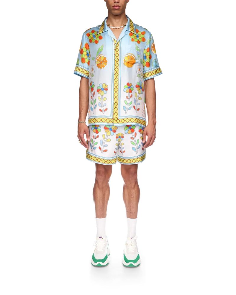 Yoruba Flowers Silk Shirt