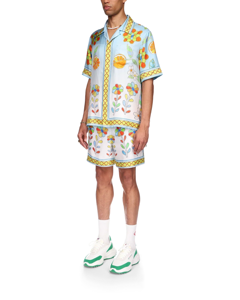 Yoruba Flowers Silk Shirt