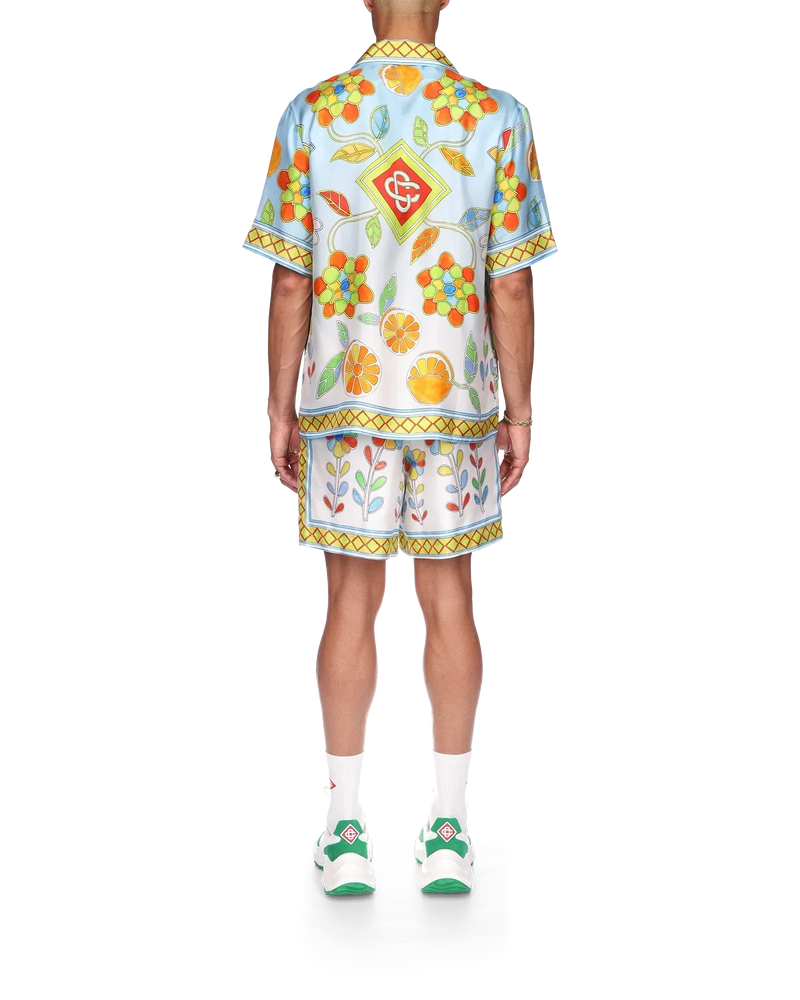 Yoruba Flowers Silk Shirt