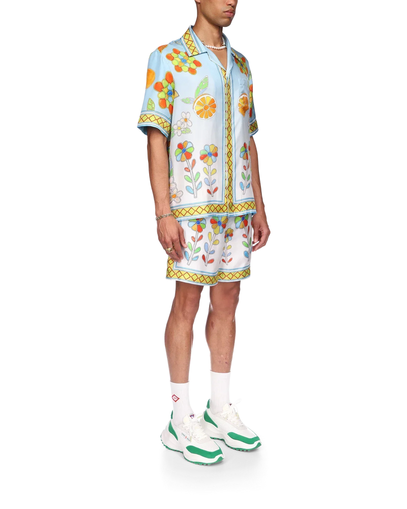 Yoruba Flowers Silk Shirt