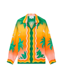 Tennis Club En Fleur Silk Shirt