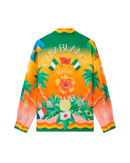 Tennis Club En Fleur Silk Shirt