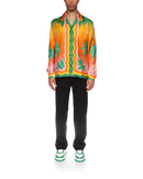 Tennis Club En Fleur Silk Shirt