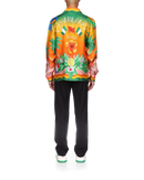 Tennis Club En Fleur Silk Shirt