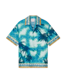 Poolside Emblem Short Sleeve Silk Shirt