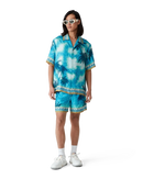 Poolside Emblem Short Sleeve Silk Shirt