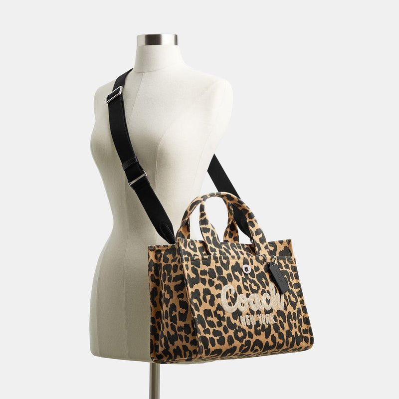 Cargo Tote With Leopard Print