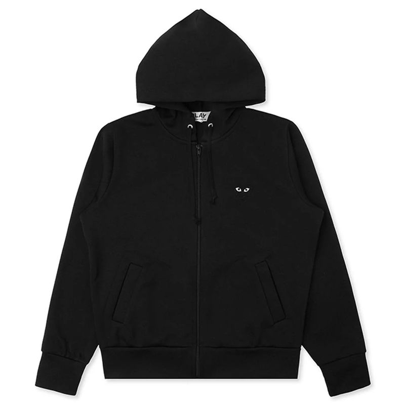 Comme Des Garçons - Veste CDG Noir à capuche (coeur dorsal)