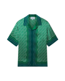 Column Monogram Silk Shirt