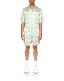 Ping Pong Short Sleeve Silk Shirt