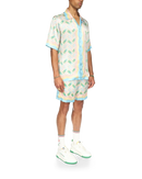 Ping Pong Short Sleeve Silk Shirt