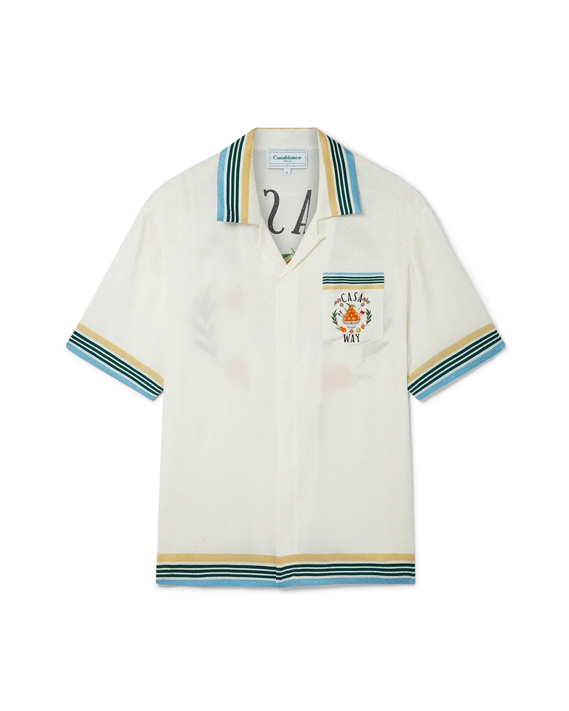 Casa Way Short Sleeve Silk Shirt