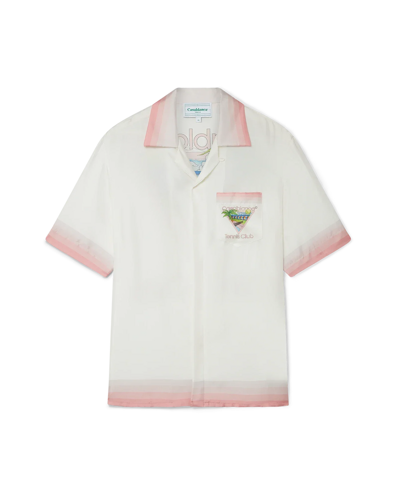 Tennis Club Icon Short Sleeve Silk Shirt