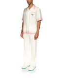 Tennis Club Icon Short Sleeve Silk Shirt