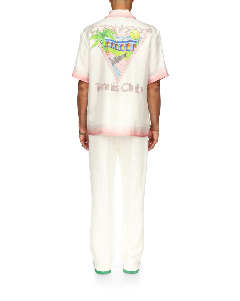 Tennis Club Icon Short Sleeve Silk Shirt