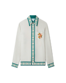 Oranges En Fleur Silk Shirt