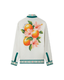 Oranges En Fleur Silk Shirt