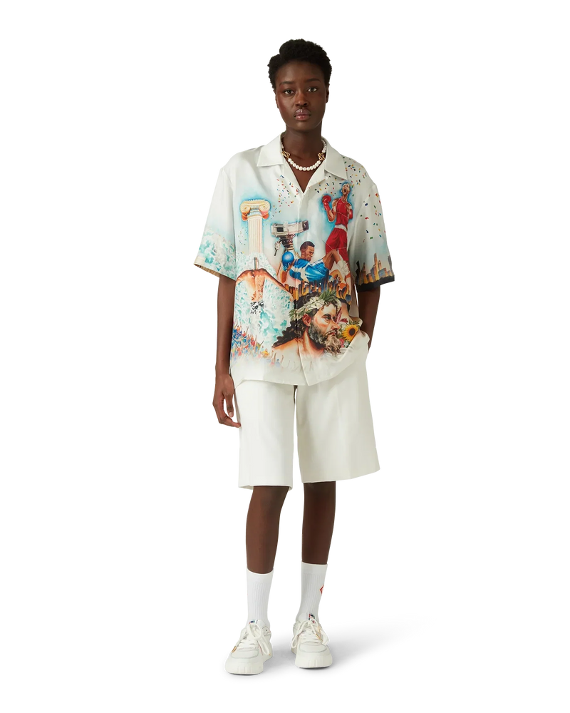 Celebration Du Sport Short Sleeve Silk Shirt
