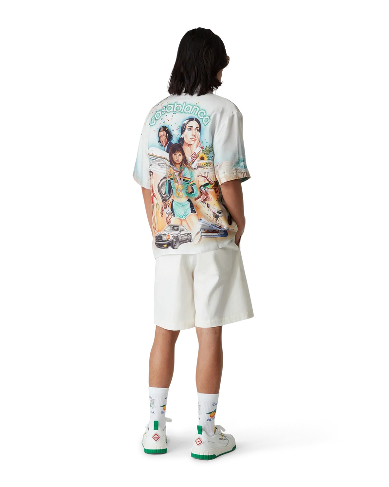 Celebration Du Sport Short Sleeve Silk Shirt