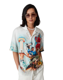 Celebration Du Sport Short Sleeve Silk Shirt