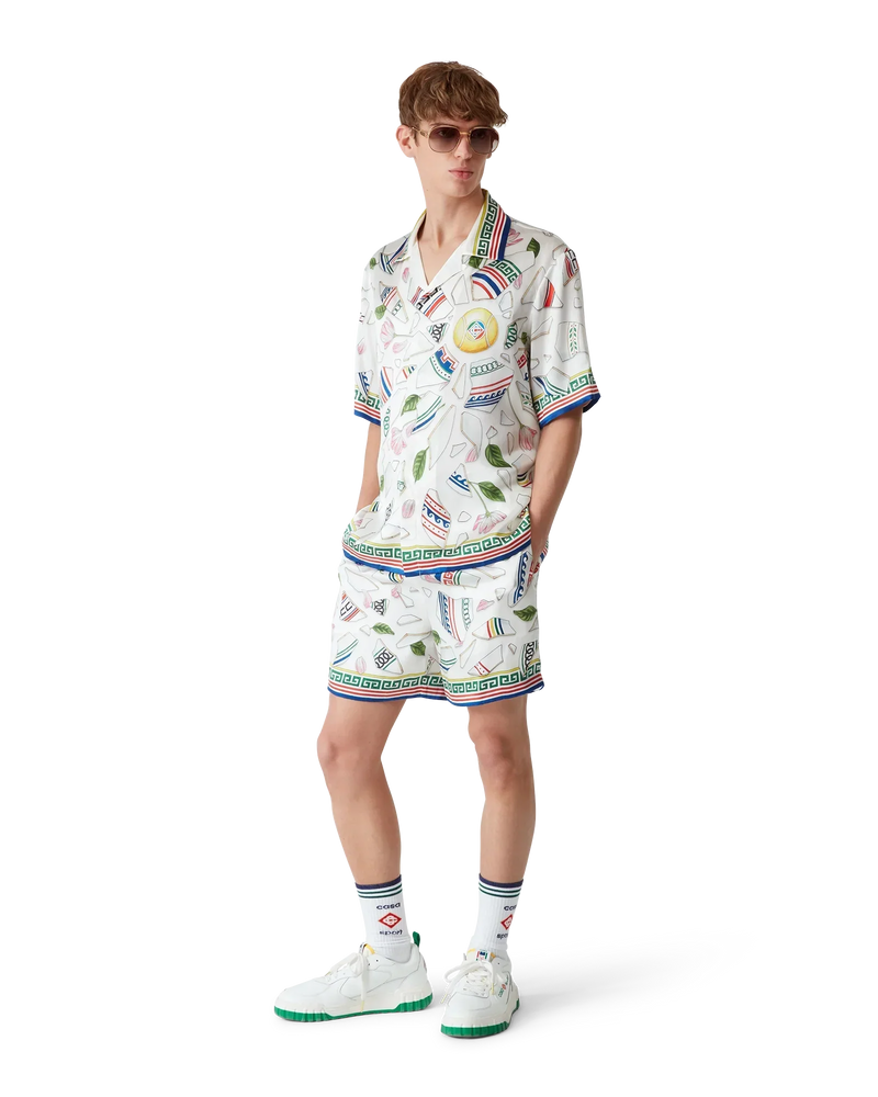 Le Vase Brise Short Sleeve Silk Shirt