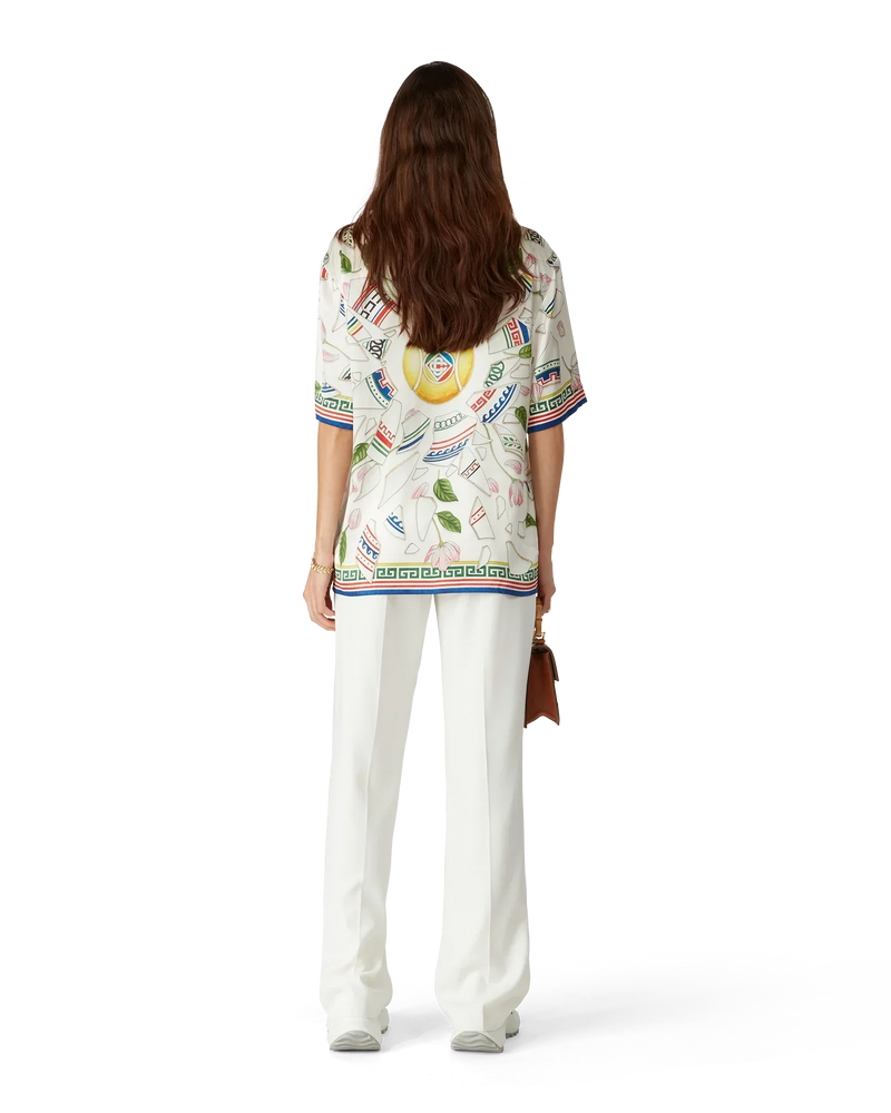 Le Vase Brise Short Sleeve Silk Shirt