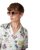 Le Vase Brise Short Sleeve Silk Shirt