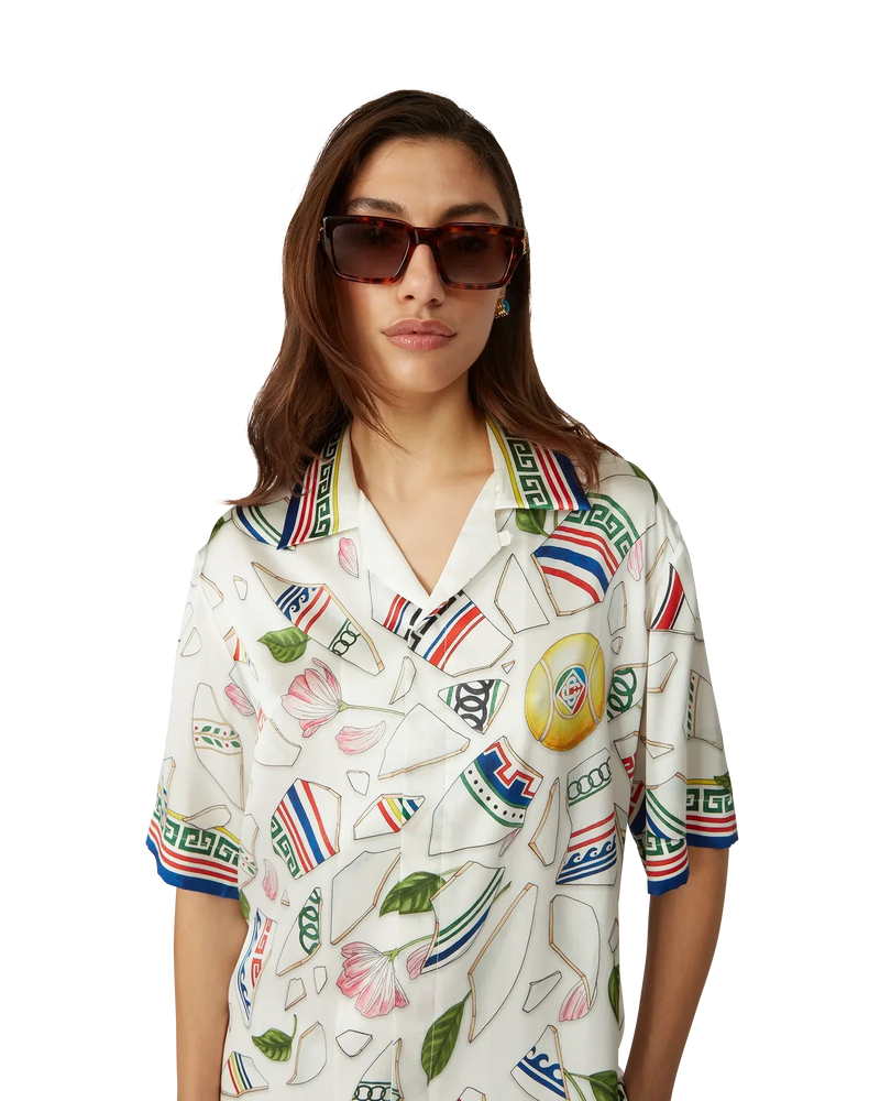 Le Vase Brise Short Sleeve Silk Shirt