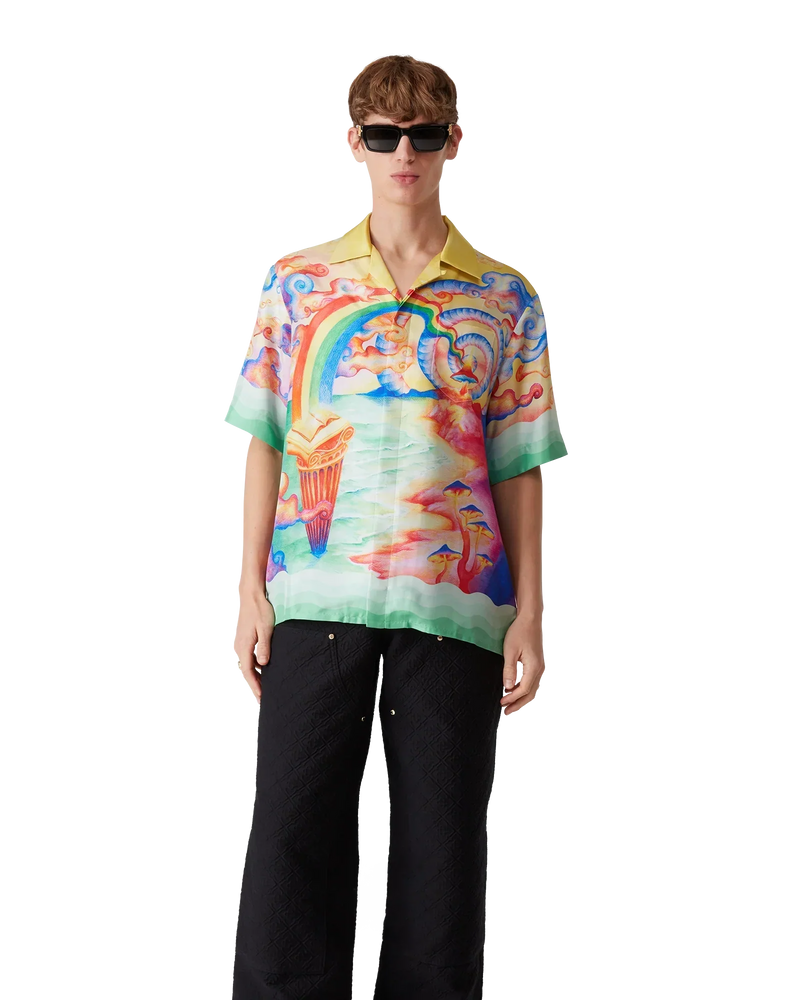 Nature's Teacher Short Sleeve Silk Shirt