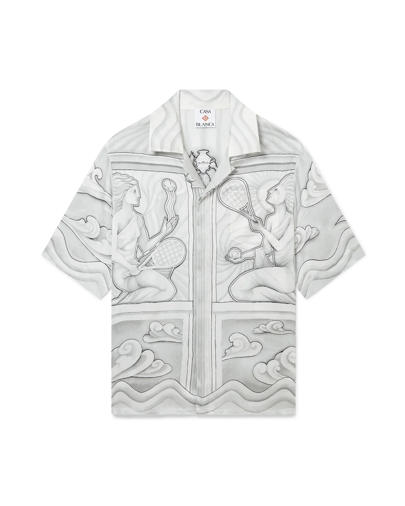 Sacred Stone Short Sleeve Silk Shirt