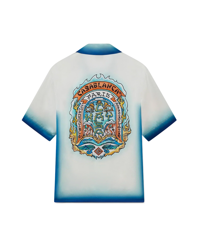 Casa Way Skate Short Sleeve Silk Shirt