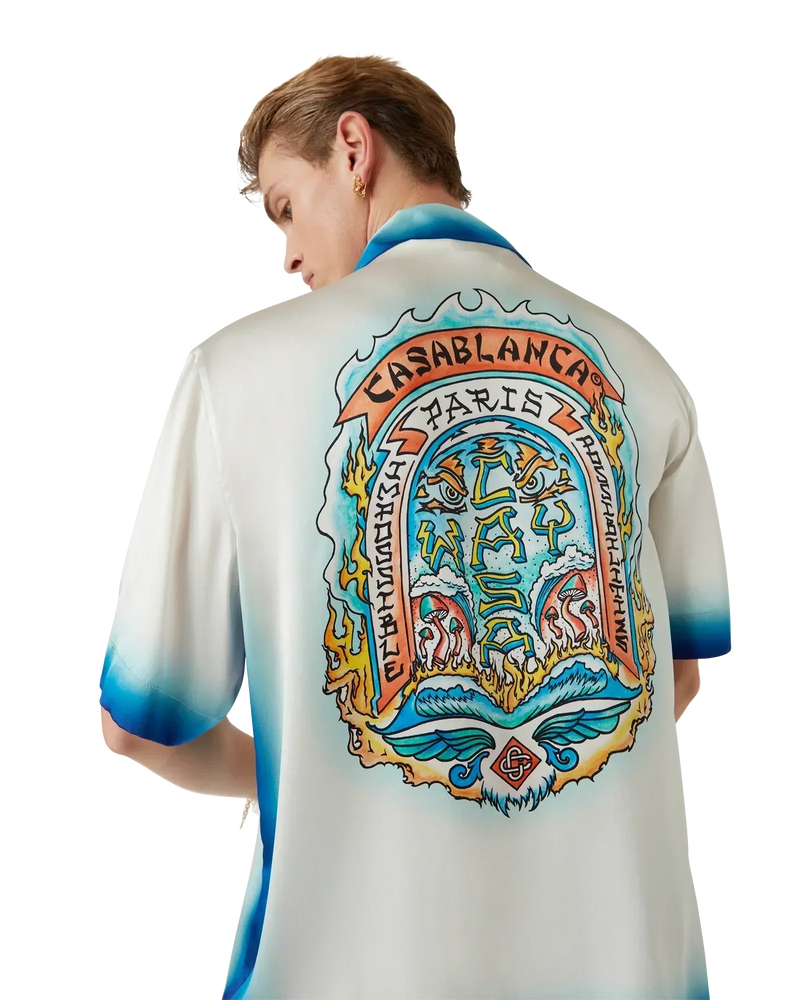 Casa Way Skate Short Sleeve Silk Shirt