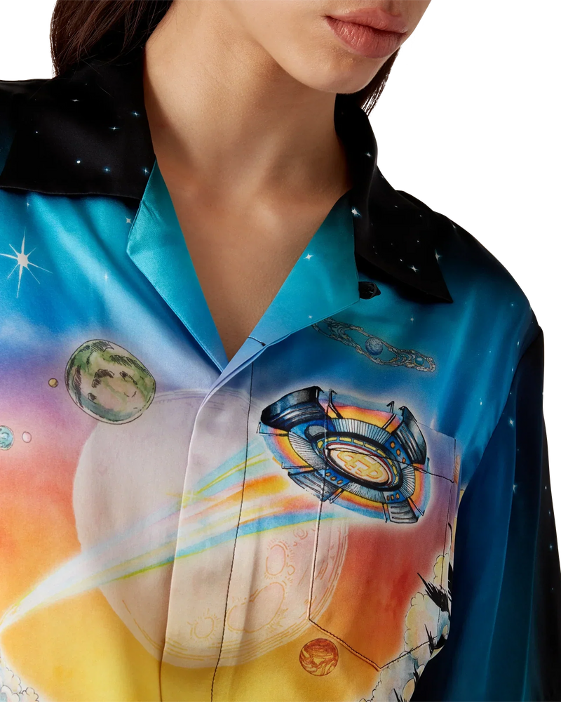 La Prémonition Short Sleeve Silk Shirt