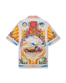 La Tornade De Rose Short Sleeve Silk Shirt