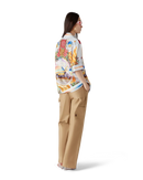 La Tornade De Rose Short Sleeve Silk Shirt