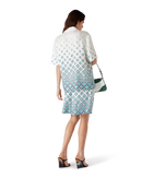 Gradient Monogram Short Sleeve Silk Shirt