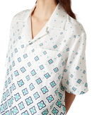 Gradient Monogram Short Sleeve Silk Shirt