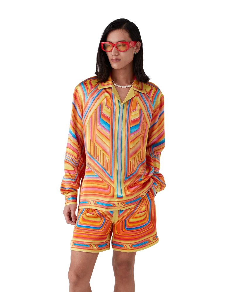 Low Rider Long Sleeve Silk Shirt