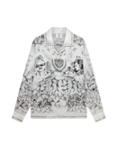 Tattoo Long Sleeve Silk Shirt