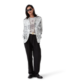 Tattoo Long Sleeve Silk Shirt