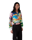 La Musique Long Sleeve Silk Shirt