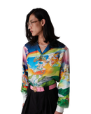 La Musique Long Sleeve Silk Shirt