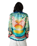 Danse De La Mer Long Sleeve Silk Shirt