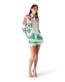 Tennis Club Long Sleeve Silk Shirt